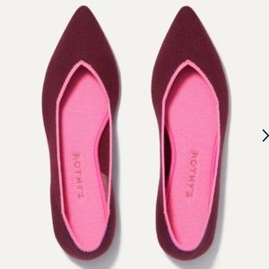 BRAND NEW & NEVER WORN Rothy’s The Merino Point in Currant Size 7.5